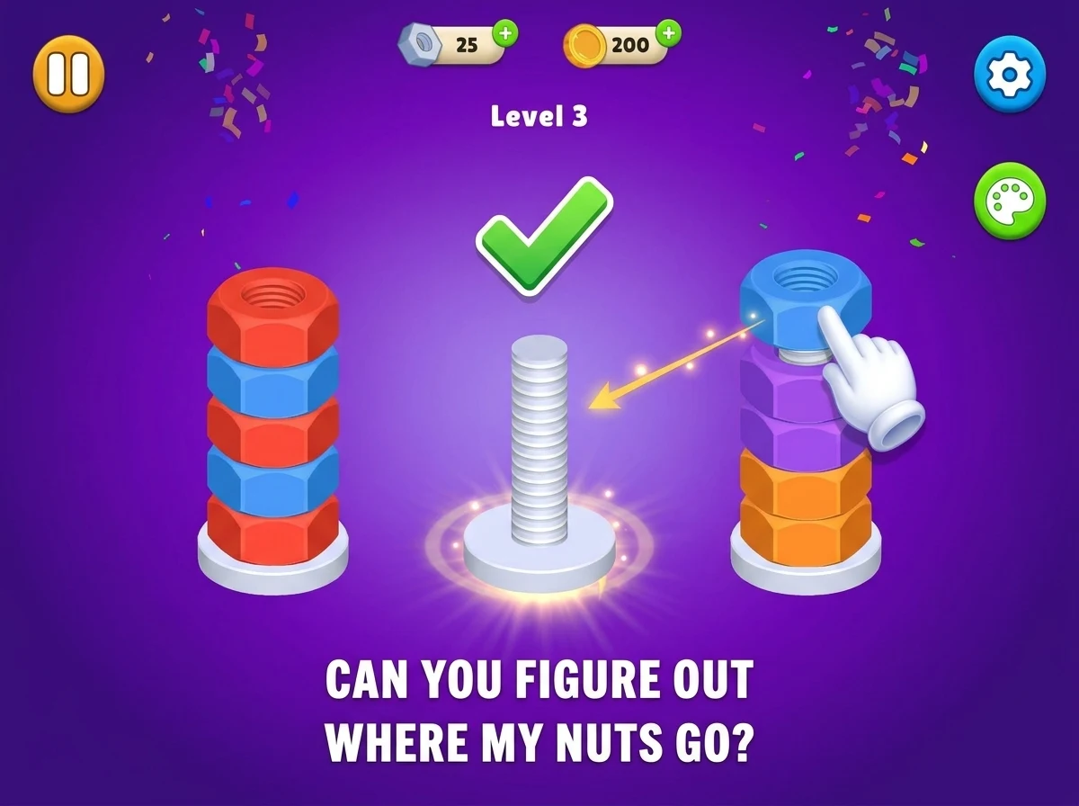 Nut Sort Stories screenshot