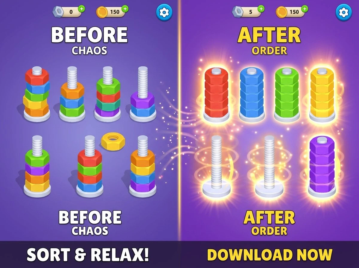 Nut Sort Stories screenshot