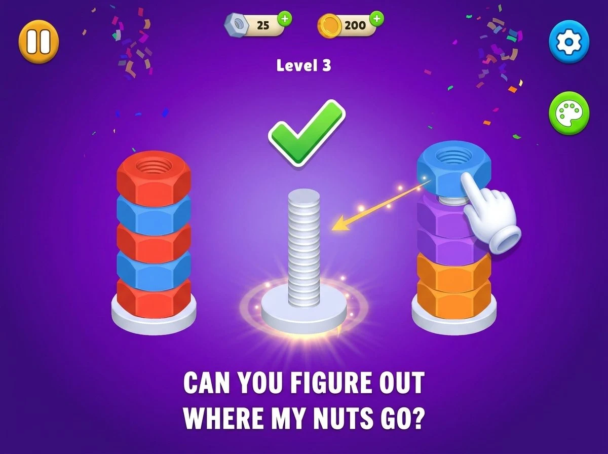 Nut Sort Stories screenshot